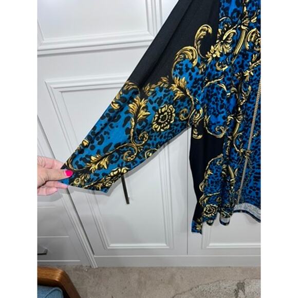 NWT Avenue Studio Women's Geometric Print Blouse Size 30 Multicolor - Picture 5 of 9